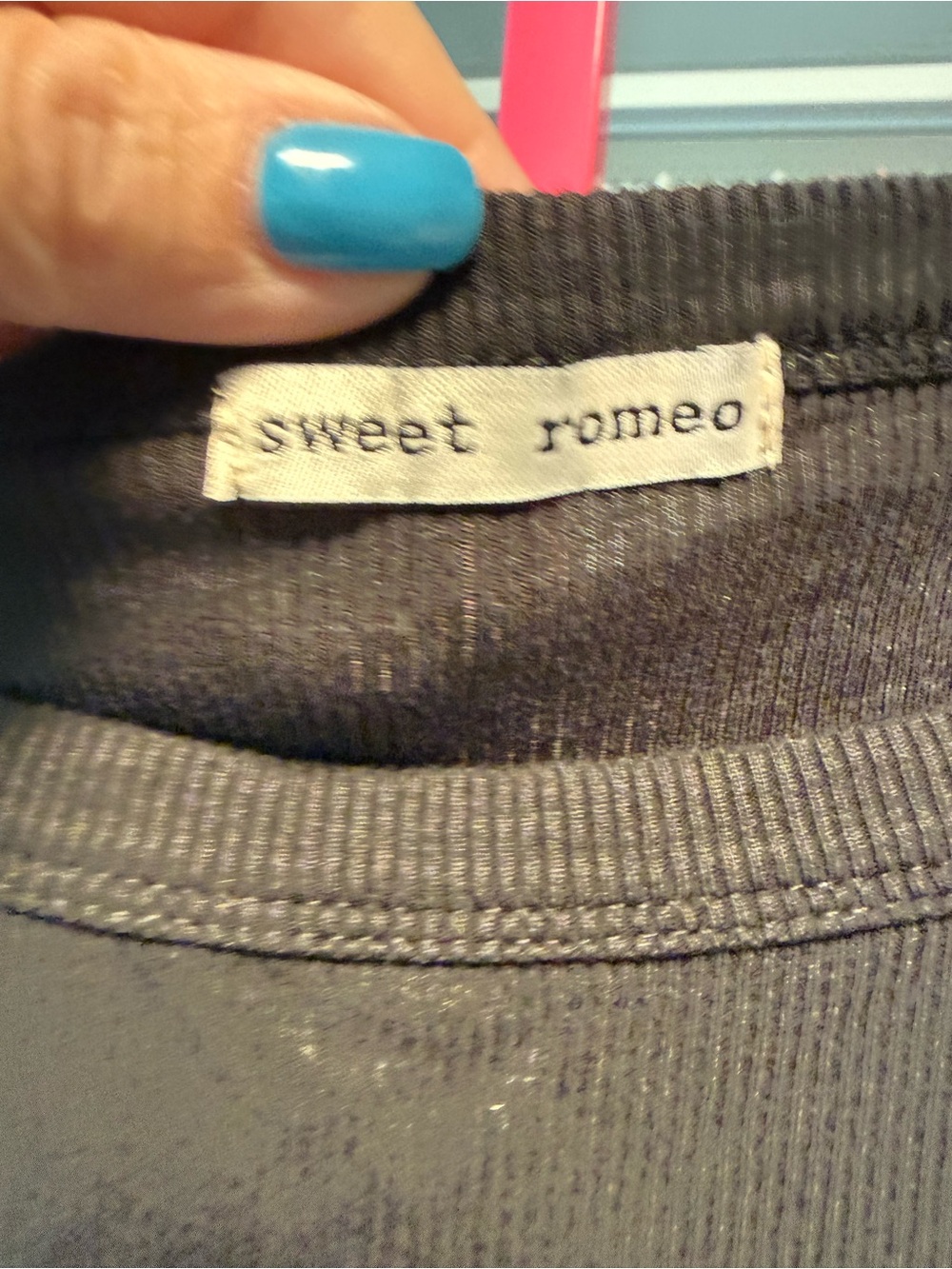Sweet Romeo High Neck Ribbed Tank Top – XL | Nordstrom - Picture 3 of 5